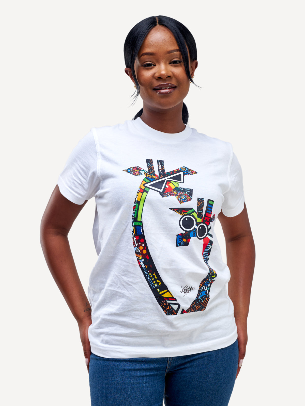 Kali Graphic Ts: White with Twiga