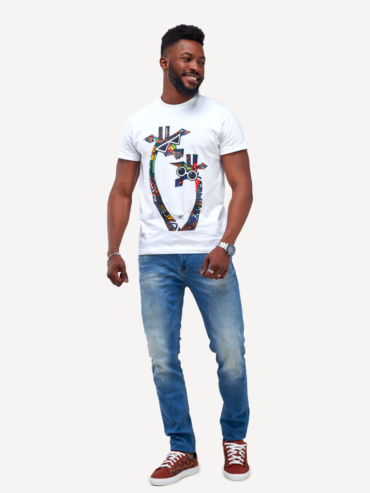 Kali Graphic Ts: White with Twiga