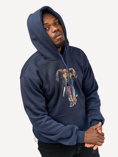 Kali Graphic Hoodies: Navy with Tembo 3