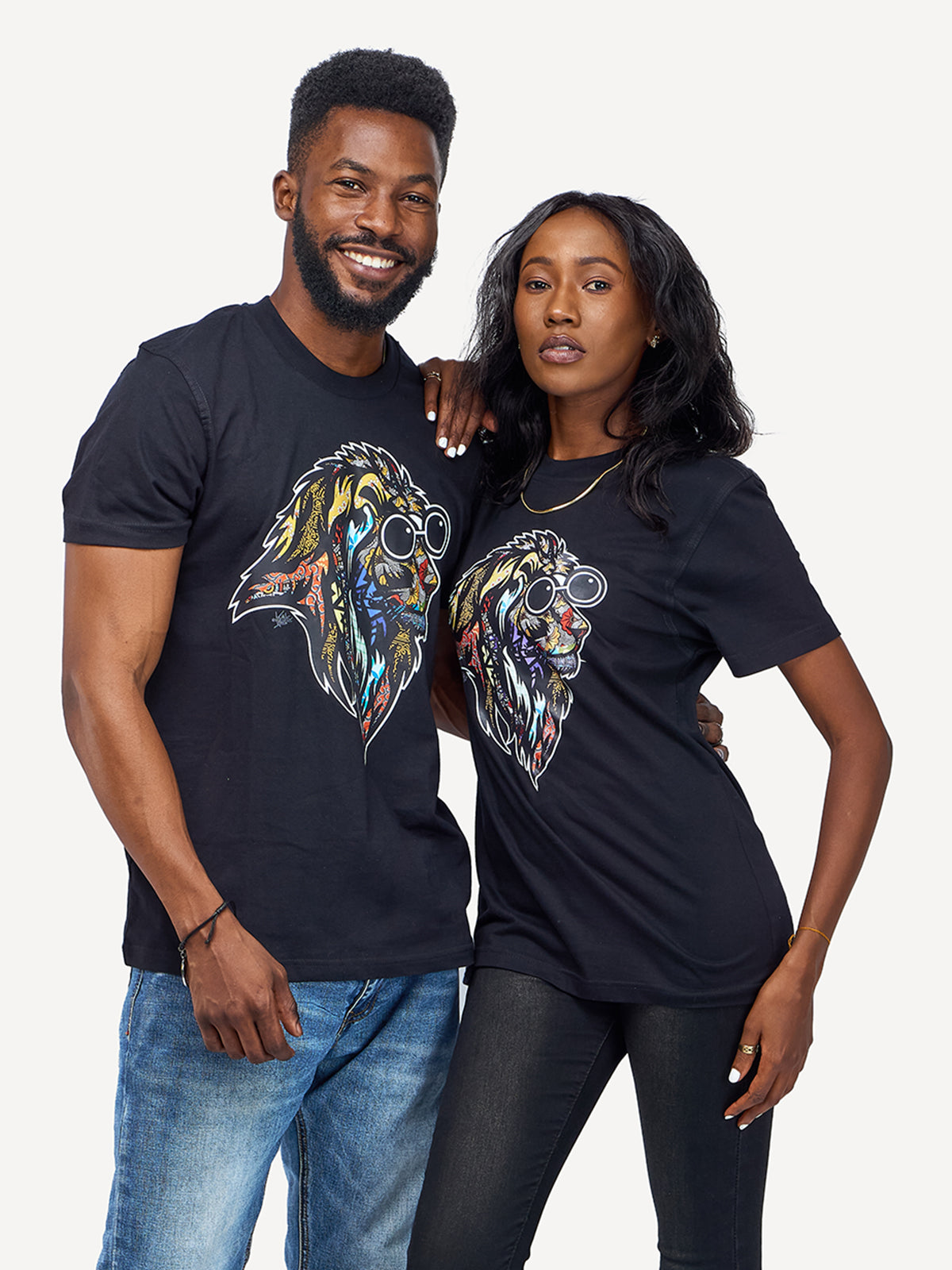 Kali Graphic Ts: Black with Simba