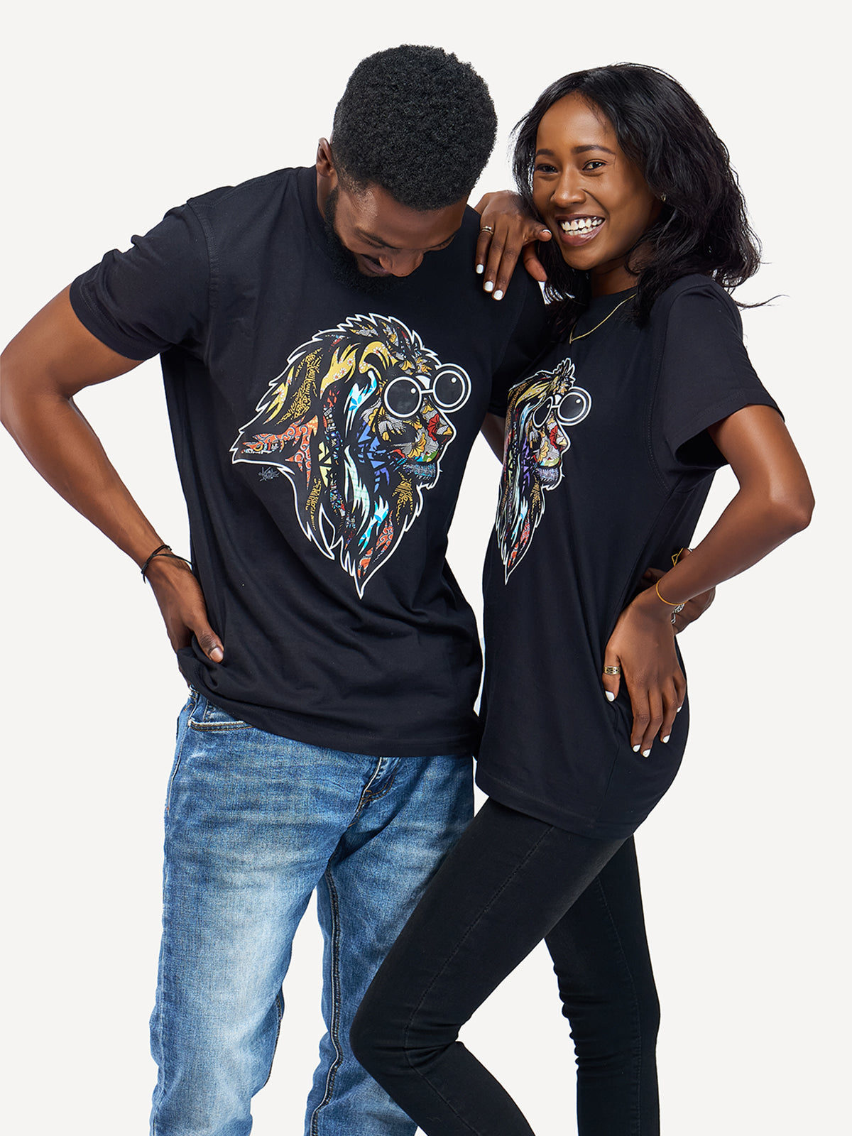 Kali Graphic Ts: Black with Simba