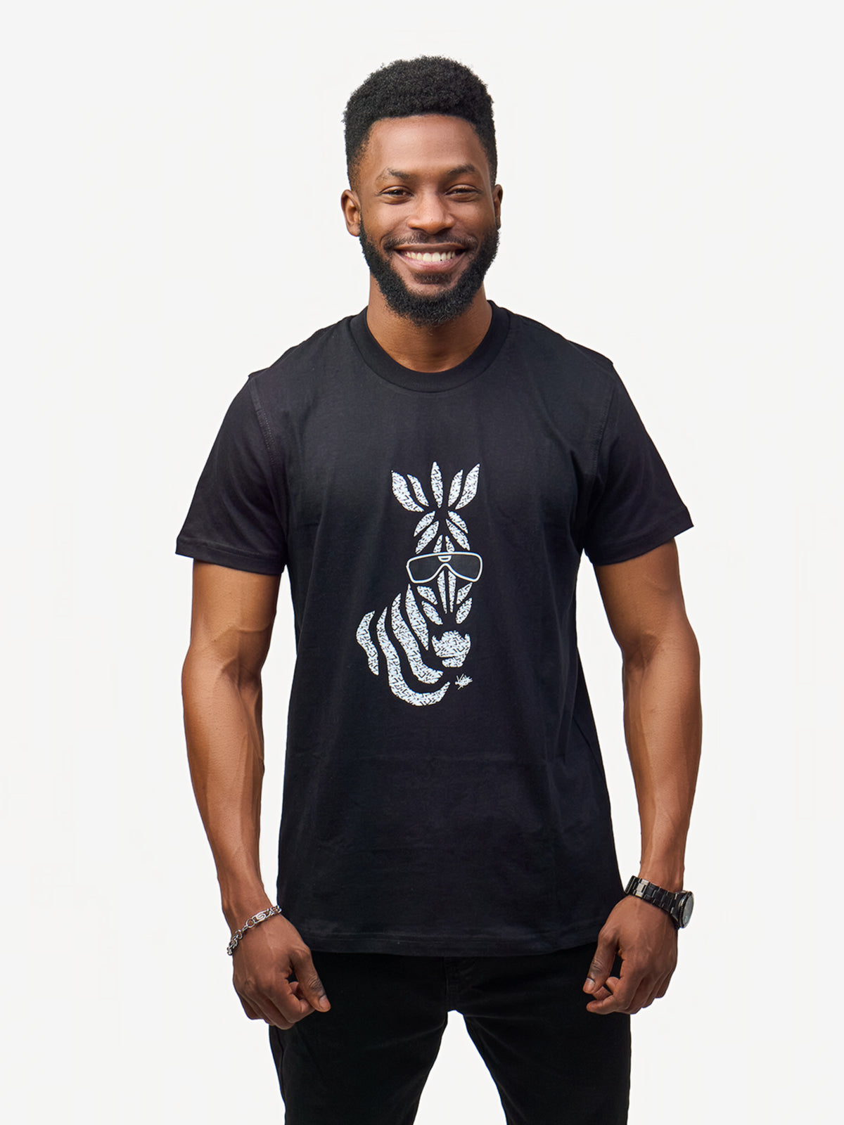 Kali Graphic Ts: Black with Milia