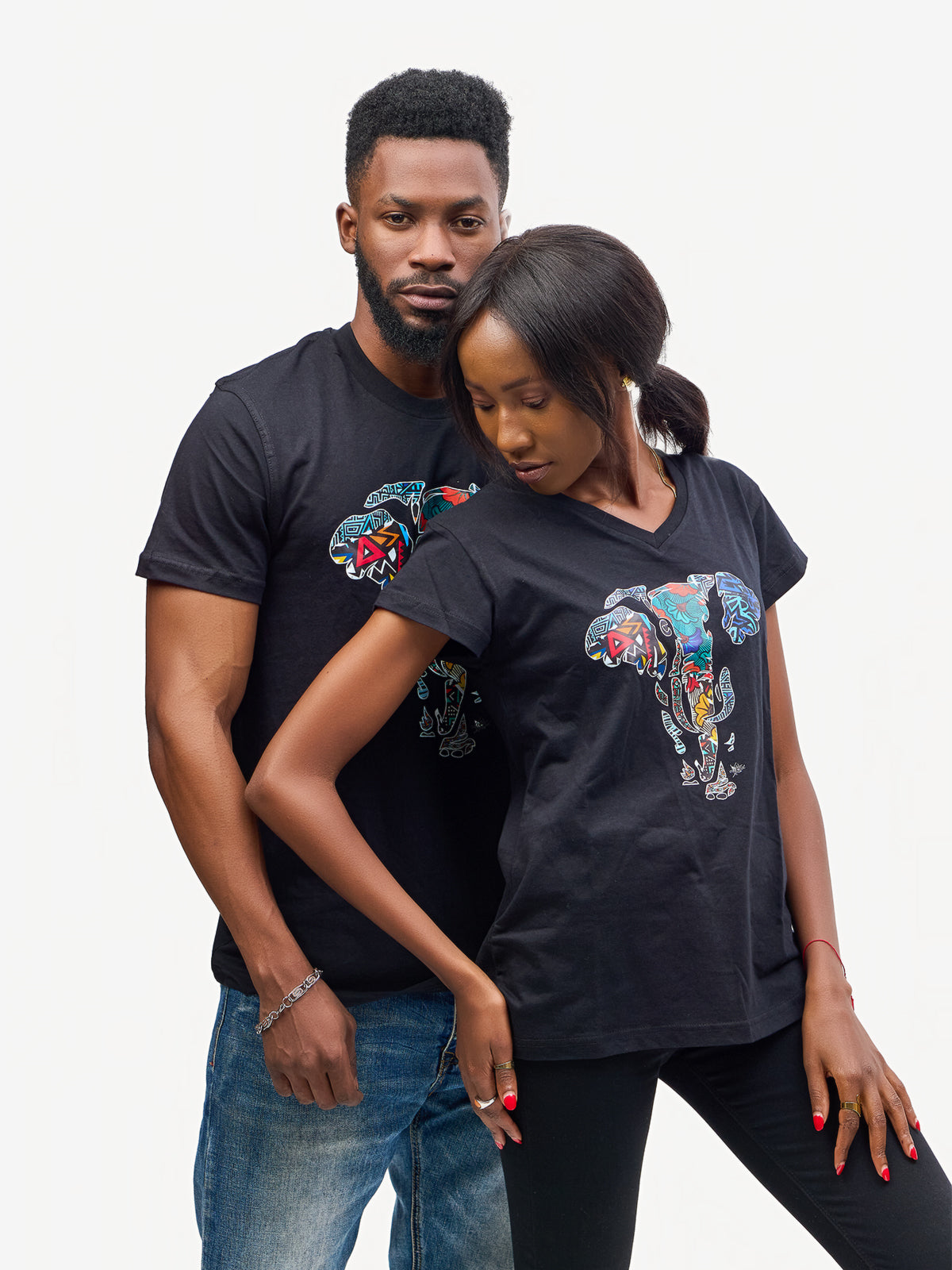 Kali Graphic Ts: Black with Tembo 2