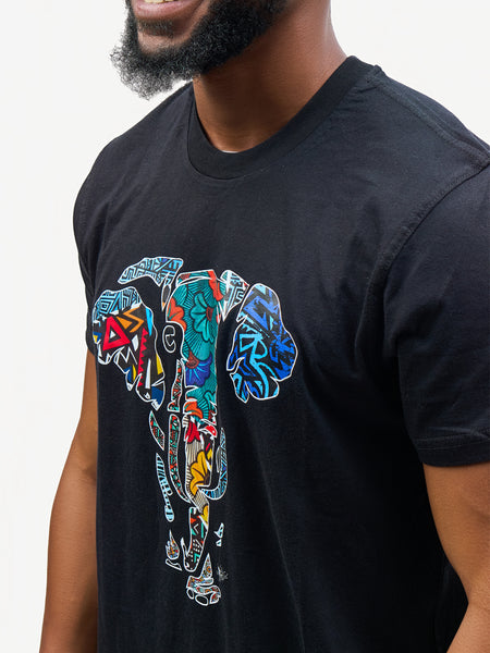 Kali Graphic Ts: Black with Tembo 2