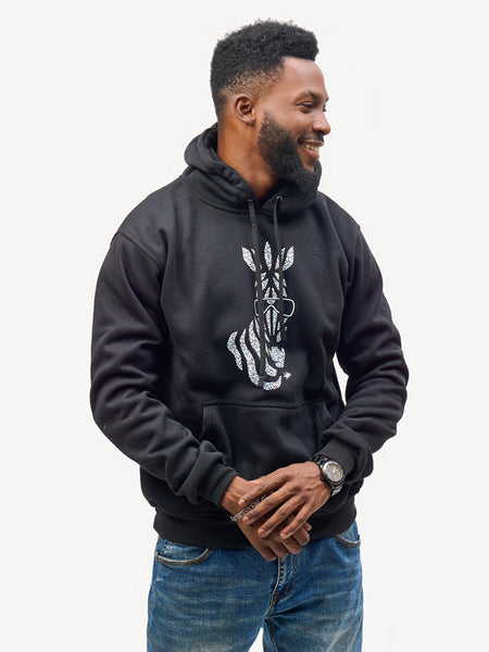 Kali Graphic Hoodies: Black with Milia