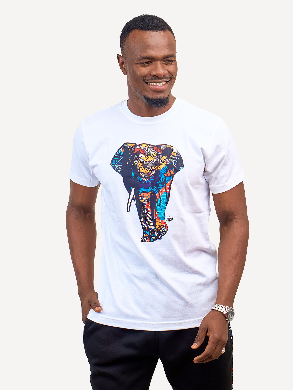 Kali Graphic Ts: White with Tembo 3