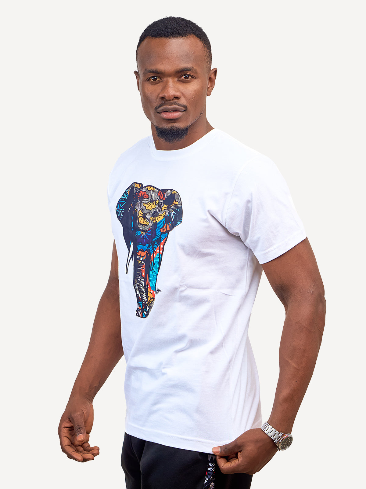 Kali Graphic Ts: White with Tembo 3