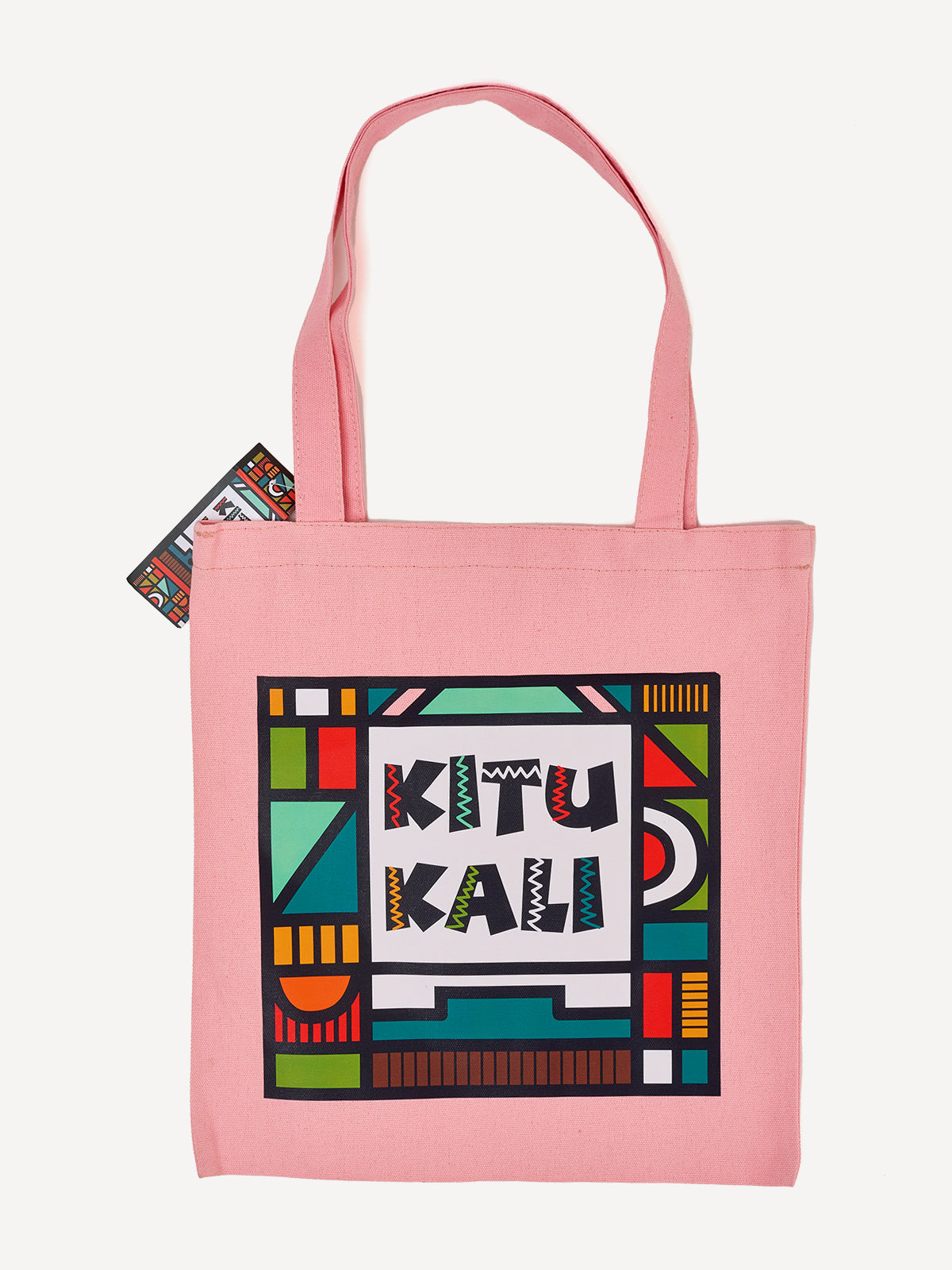 Graphic Tote Bags: Pink with KK Mural