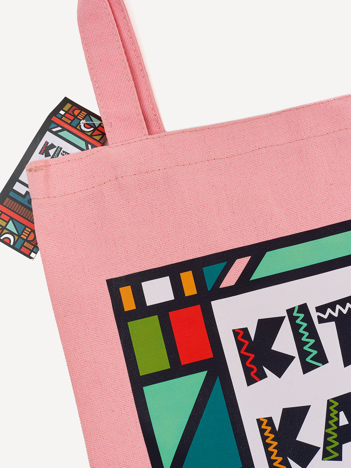 Graphic Tote Bags: Pink with KK Mural