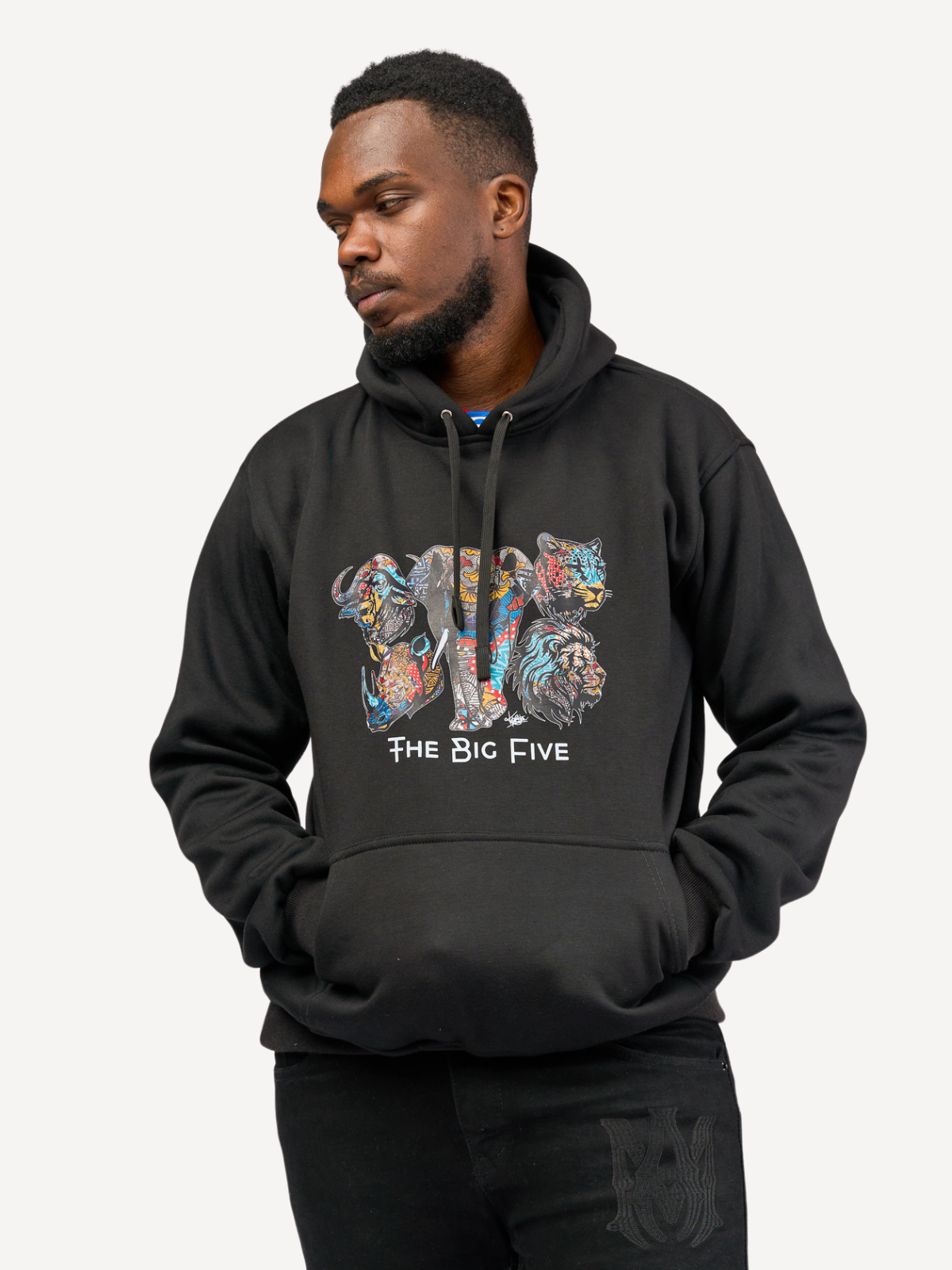 Kali Graphic Hoodies: Black with The Big Five