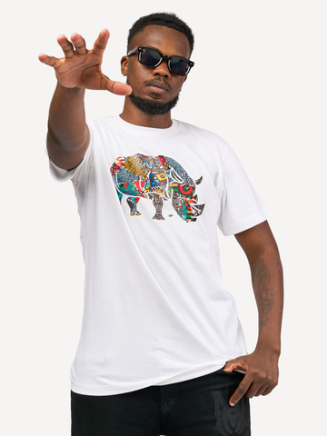 Kali Graphic Ts: White with Kifaru