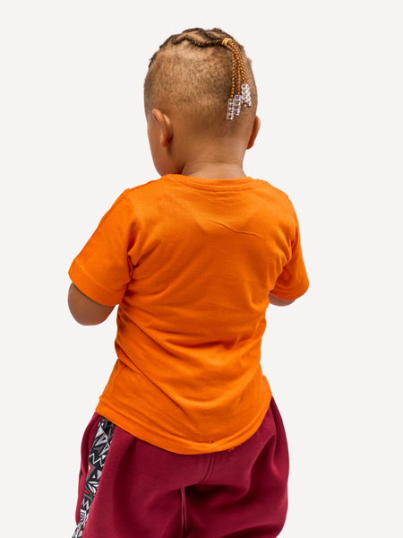 Kali Kids Ts: Orange with Shark