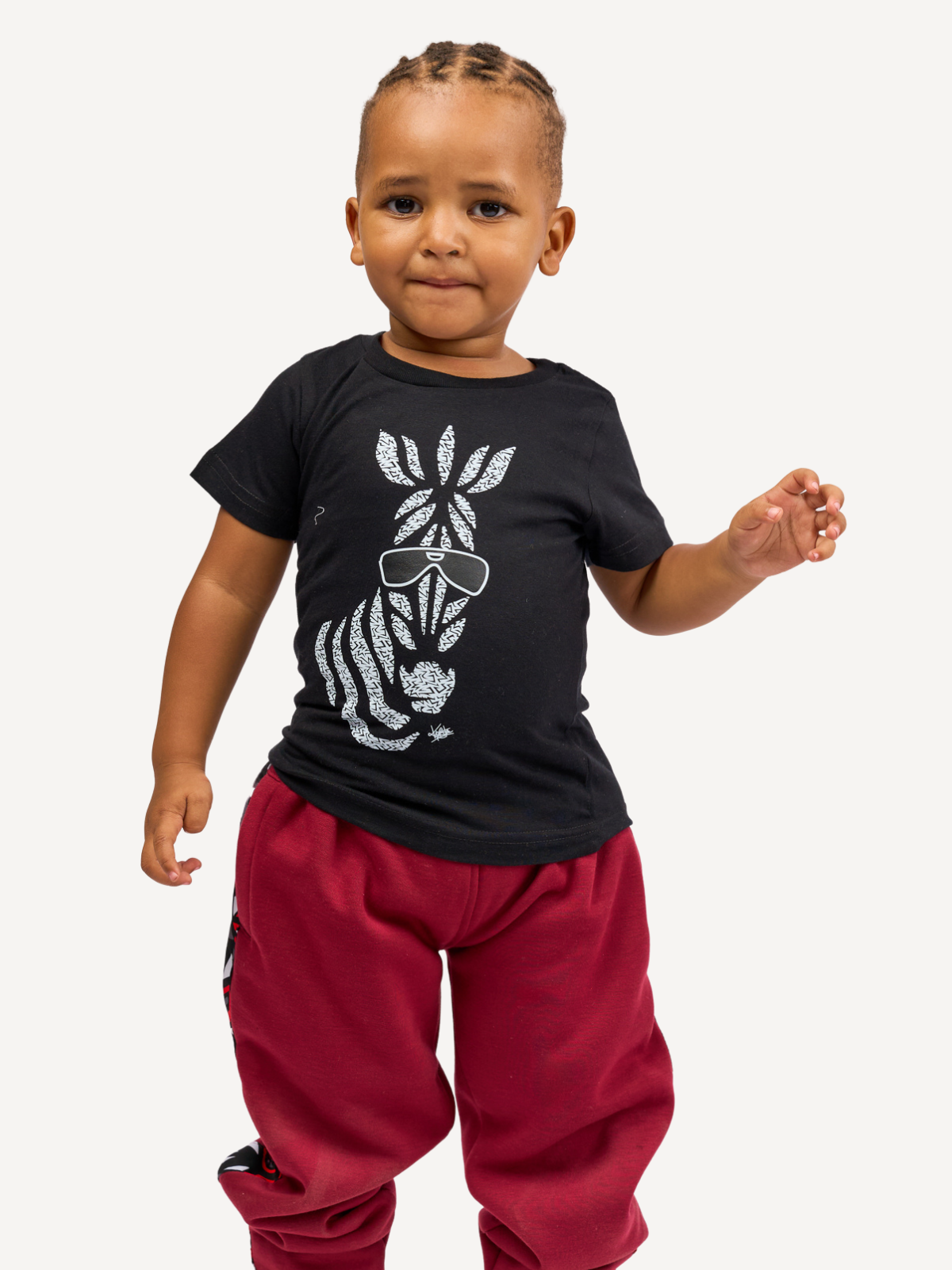 Kali Kids Ts: Black with Milia