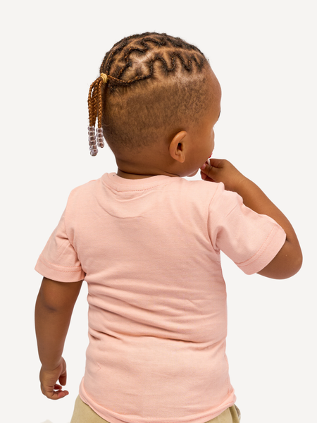 Kali Kids Ts: Baby Pink with Shark