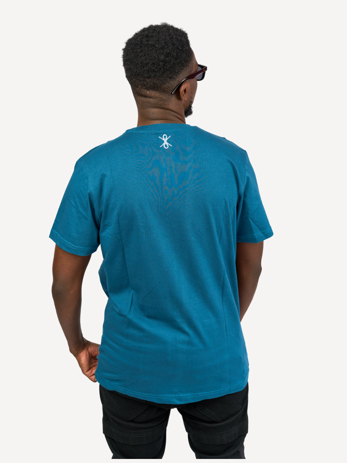 Kali Graphic Ts: Petrol Blue with Kifaru 2